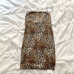 CHEETAH/LEOPARD PRINT MINI DRESS